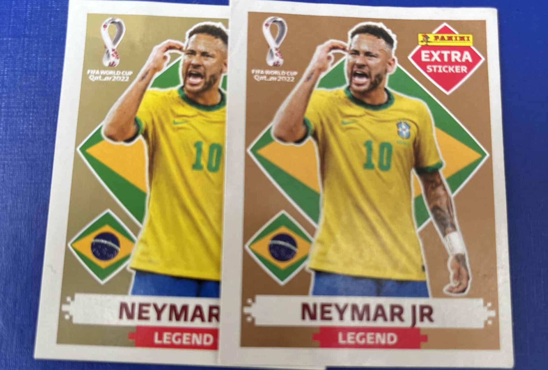 Figurinha Legend Neymar Jr Fundo Bronze Copa Qatar 2022