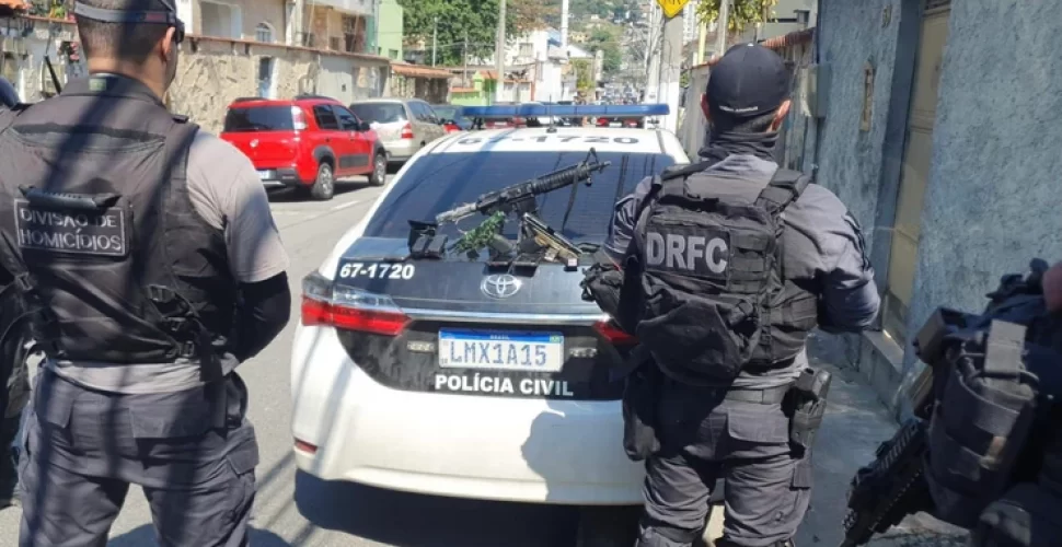 Ação da Polícia Civil em Niterói. Foto- Divulgação