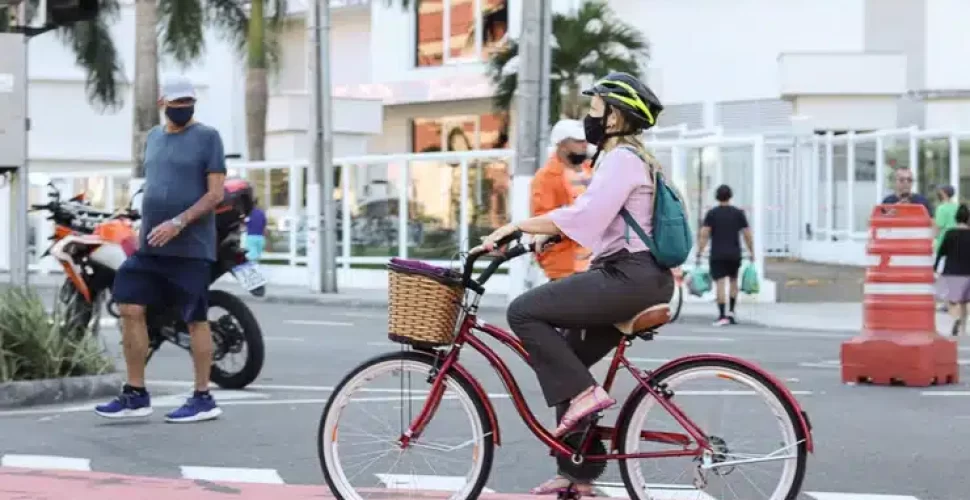Aumentou o número de ciclistas em Niterói. Foto: Amanda Ares