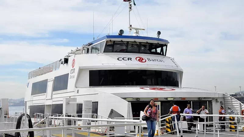 Catamarã da CCR. Modelo das barcas pode ser revisto. Foto: divulgação