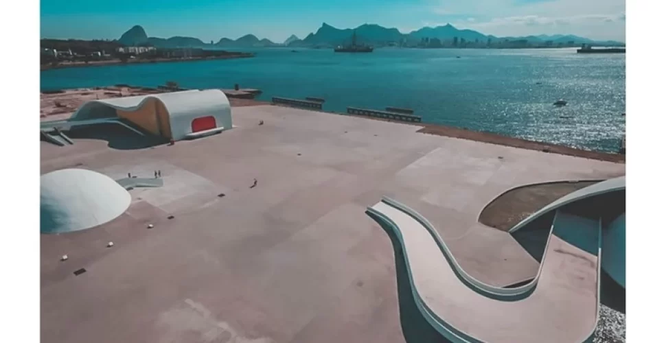 Projeto original do Caminho Niemeyer contempla dois templos. Reprodução:Caminho Niemeyer