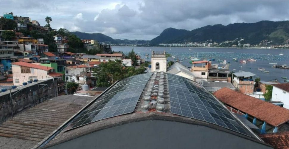 A Malteca instalou 210 painéis solares na sua fábrica, em Jurujuba. Foto: Divulgação