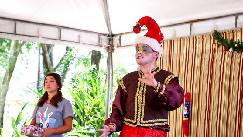 peça infantil O dia em que conheci Papai Noel no Horto de Itaipu