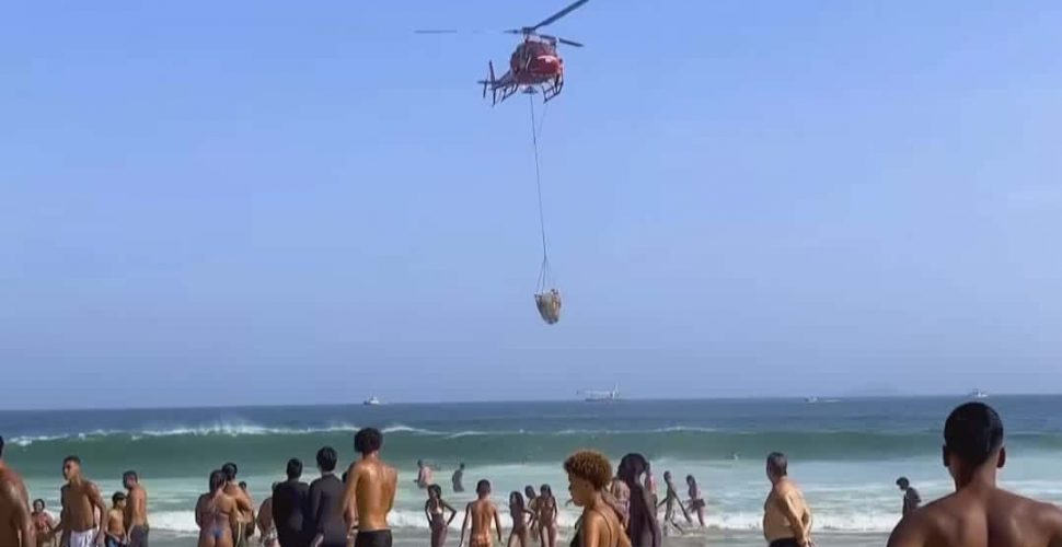 salvamento com helicoptero